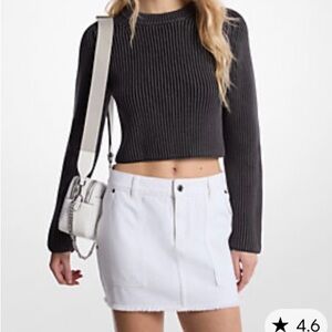 MICHAEL Michael Kors Gray Ribbed Sweater